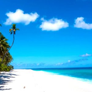 la classica spiaggia bianca delle maldive