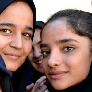 studentesse a kashan in iran